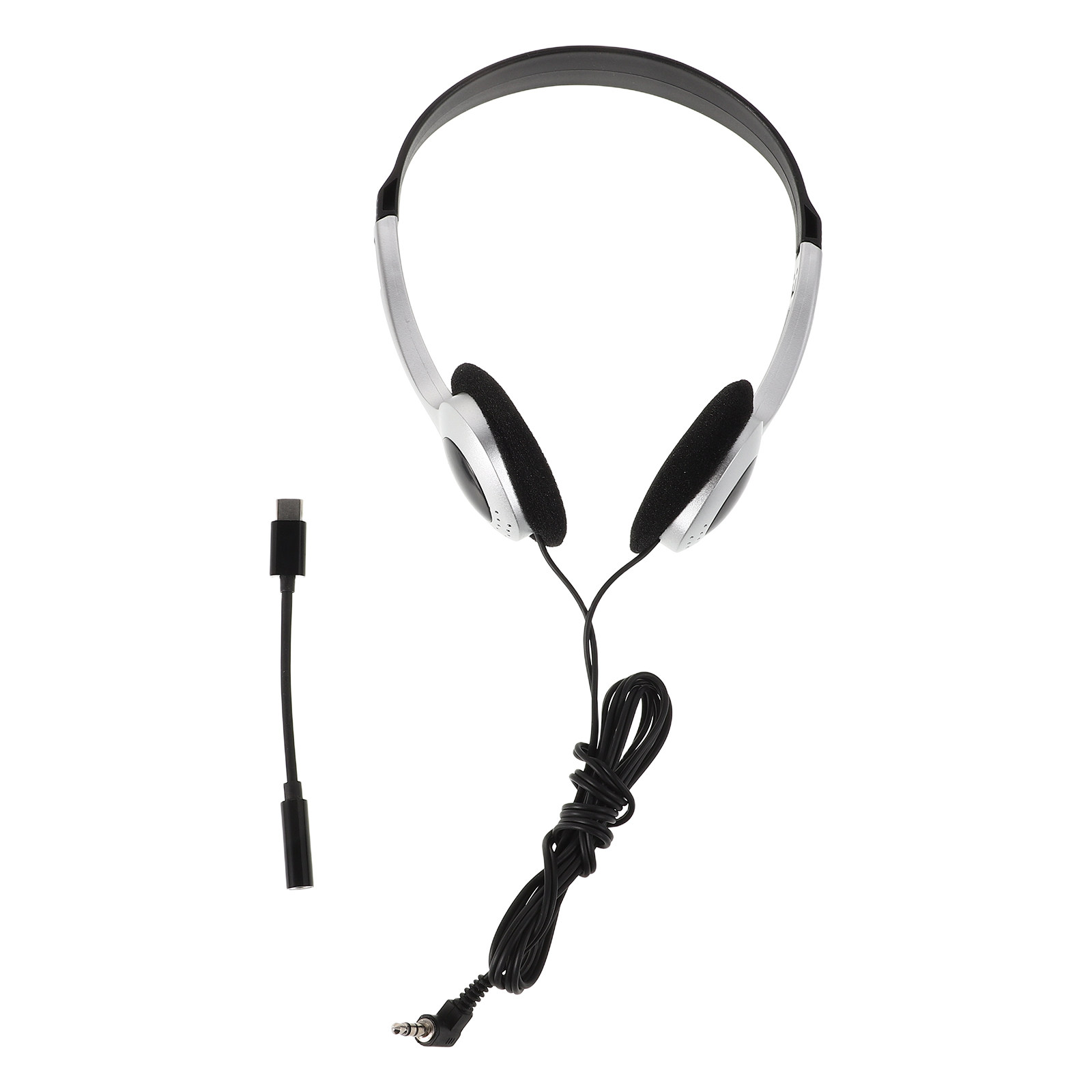 Retro Gaming On Phone - on-Ear Headphones Retro Silver Spray Design
