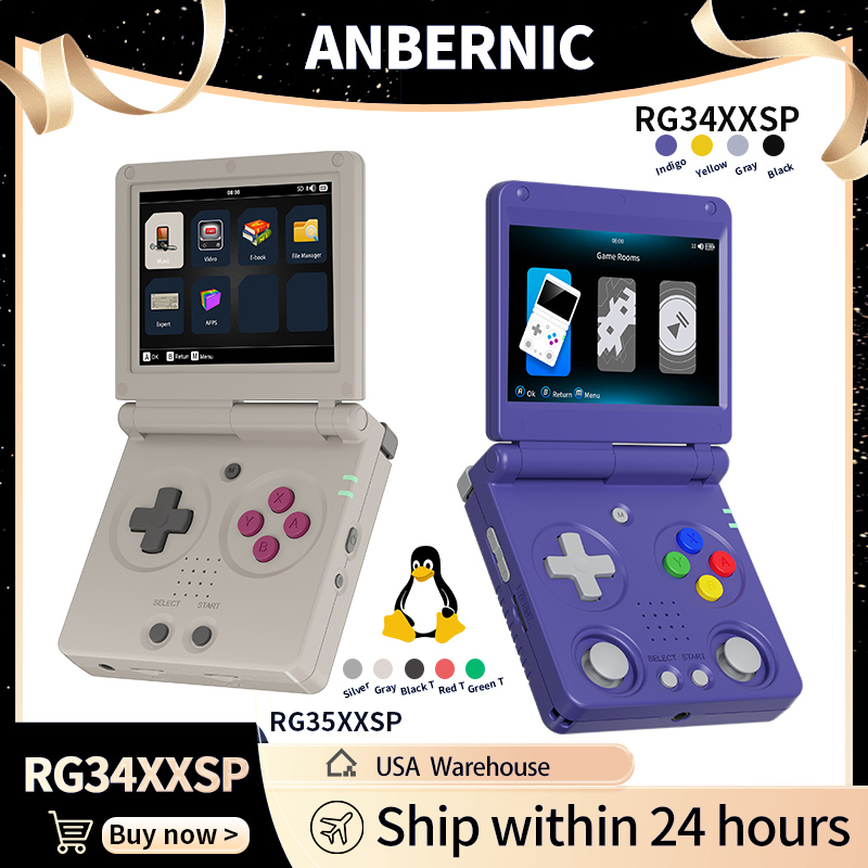Anbernic RG34XXSP RG35XXSP Fli - Retro X8 Gaming Console 评论和价格