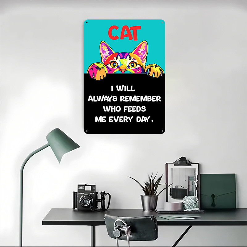 Cat Art With Funny Quote Print - Retro Gaming Quotes 评论和价格