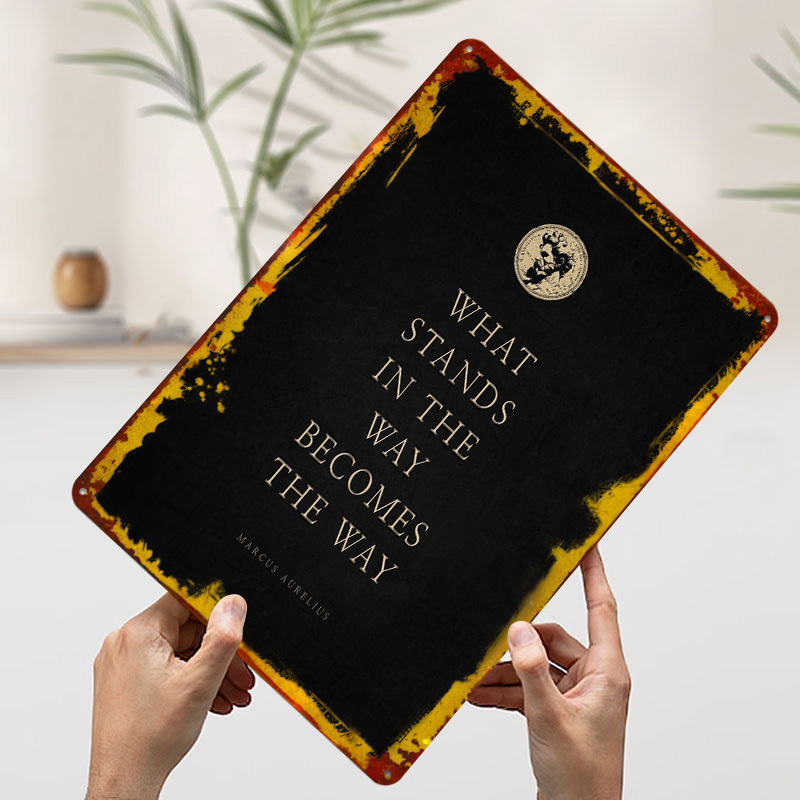 Marcus Aurelius Quote Tinplate - Retro Gaming Quotes 评论和价格