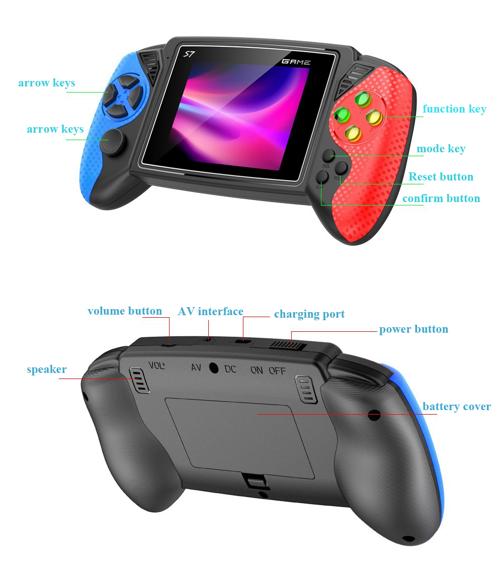 S7 Retro Handheld Game Console - Retro Gaming Console Handheld 评论和价格