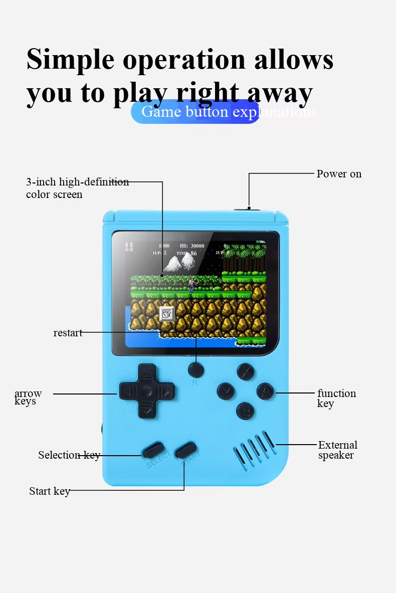 400 In 1 MINI Games Handheld G - Retro X8 Gaming Console 评论和价格