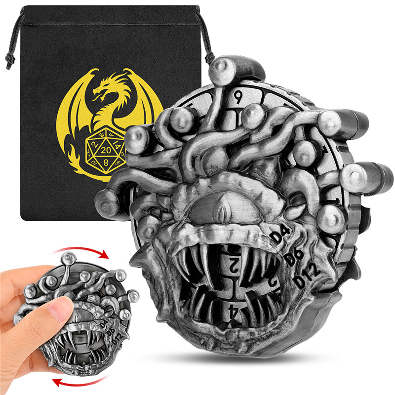 Retro Beholder Shape Metal Dic - Retro Gaming Accessories 评论和价格