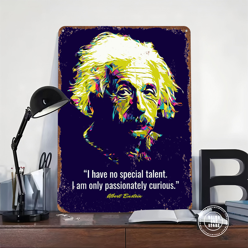 Quotes Albert Einstein Metal P - Retro Gaming Quotes 评论和价格
