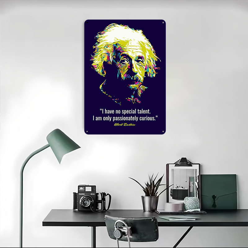 Quotes Albert Einstein Metal P - Retro Gaming Quotes 评论和价格
