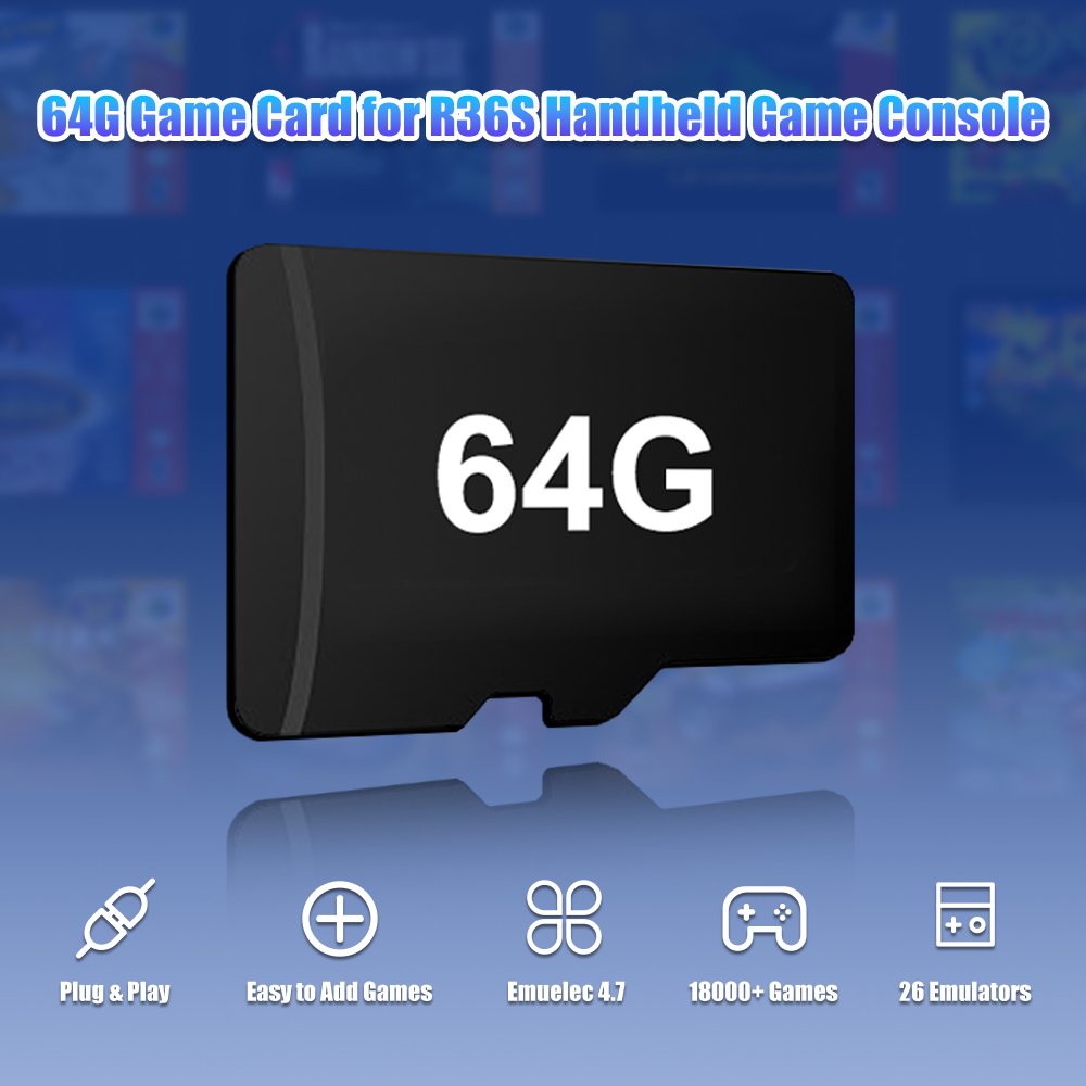 64G Game TF Card for R36S Vide - Retro Gaming Console Handheld 评论和价格
