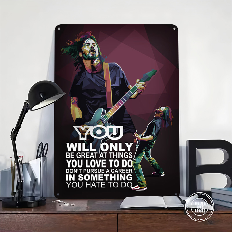 Rockstar Quotes Tin Poster Cus - Retro Gaming Quotes 评论和价格